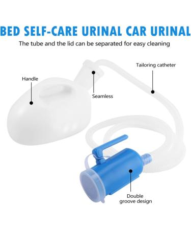 ICEMOB Mens Urine Bottle for Elderly Bedridden Patient 2000ML Urinals for Men Spill Proof Pee Bottle for Men with 1.6M Hose Reusable Create A Pleasant Journey - Buy Online on GoSupps.com