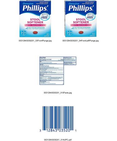 Phillips' Stool Softener Liquid Gels 30 Ct Pack of 5 - 150 Liquid Gels Total - Buy Online on GoSupps.com