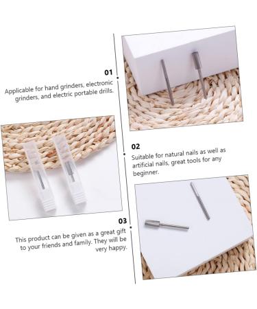 POPETPOP 1pc Tungsten Steel Grinding Head Ceramic Nail Polisher Nail Bits for Nail Drill Gel Nail Accessories Gel Nail Tools Nail File Electric Ear Tape Diamond Tungsten Steel Nail Not Hurt 3.75x0.23cm Silver - Buy Online on GoSupps.com
