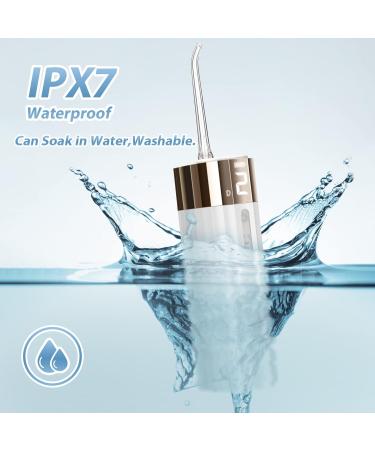 Portable Water Flosser - Cordless IPX7 Waterproof 4 Modes for Teeth & Braces Care - Home & Travel Use - 130ml White - Buy Online on GoSupps.com