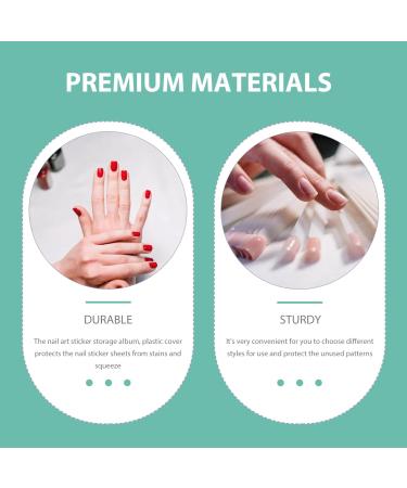 minkissy Nail Art Sticker Storage Album Collecting Album Nail Stickers Empty Storage Showing Holder Organizer for Nail Salon Women Girls Supplies Style 1 - Buy Online on GoSupps.com