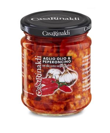 Casa Rinaldi Aglio Olio & Peperoncino / Garlic and Chili in Oil 190 gr. - Buy Online on GoSupps.com