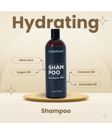 Soft Silky Hydrating Shampoo - Deep Cleansing & Purifying with Aloe Vera Argan Oil & Coconut Oil - 16oz International Shipping - Buy Online on GoSupps.com