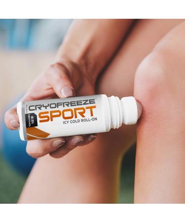 OMAX CryoFreeze Sport ICY Cold Pain Relief Roll-On - 8.5% Menthol - Natural Pain Relief (3 Bottles) - Buy Online on GoSupps.com