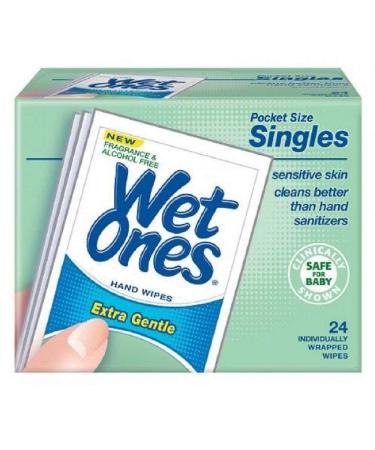 Wet Ones Sensitive Size 24s Wet Ones Sensitive Skin Extra Gentle Wipes Singles