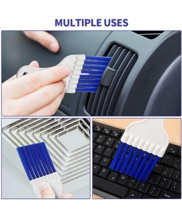 Crcyphne 8 Packs Air Conditioner Condenser Cleaning Brush Small Plastic Brush Refrigerator Coil Brush HVAC Coil Cleaner Brush - Buy Online on GoSupps.com