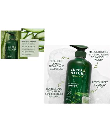 Super Nature Potent Aloe Gentle Moisture Shampoo 30 fl oz - Hydrating Formula, 1 Count - Buy Online on GoSupps.com