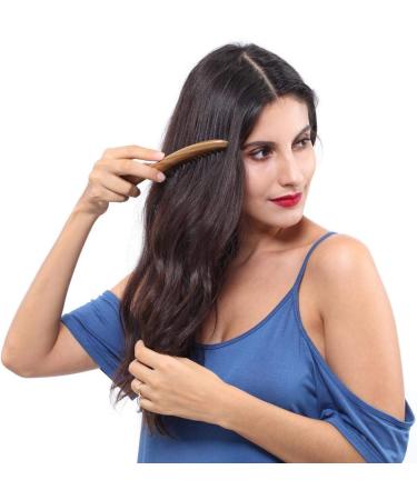 Louise Maelys Hair Comb Wooden Wide Tooth Comb for Curly Hair Detangling Sandalwood Comb - Buy Online on GoSupps.com