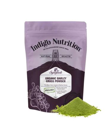 Indigo Herbs Organic New Zealand Barley Grass Powder 250g 250 g (Pack of 1)