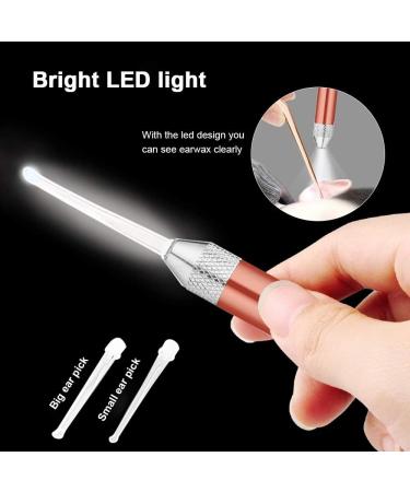 LUKEO 3Pcs Ear Cleaner Set with LED Flashlight - Stainless Steel Ear Wax Removal Tool for Baby & Adults - Buy Online on GoSupps.com