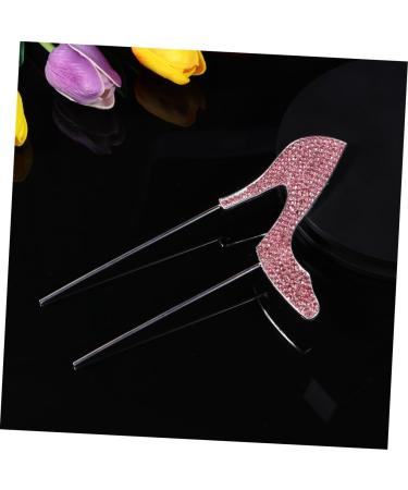 BESTonZON 1pc rhinestone headpiece capacillos para cupcake bridal headpiece rhinestone cake picks cupcake topper food decoration supplies bride pearl hair accessories As Shown medium - Buy Online on GoSupps.com