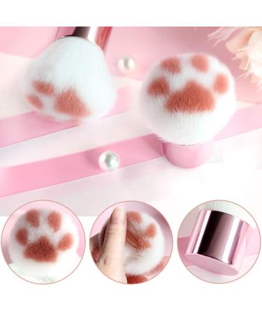Cute Cat Paw Makeup Brush Soft and Fluffy Bristles Multipurpose for Foundation and Pre-Makeup Great Gift for Birthdays and Mother's Day (c) - Buy Online on GoSupps.com
