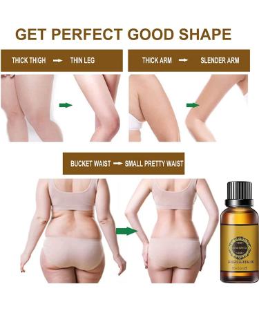 Belly Drainage Ginger Oil - Relaxing Massage Liquid with Essential Ginger Oil (5pcs) - Buy Online on GoSupps.com