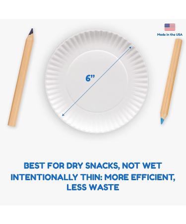 Hygloss 6-Inch White Paper Plates Bulk - 1000 Pack - Disposable for Food, Dessert, or Crafts - Buy Online on GoSupps.com