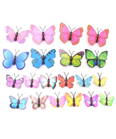 20 pieces butterfly hair clips colorful butterfly hair clips baby hair clips butterfly glitter hair clip butterfly hair clips for women girls and toddlers