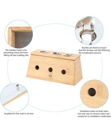 3 Holes Moxa Box - Portable Moxibustion Roller for Pain Relief & Fatigue Relief | International Shipping Available - Buy Online on GoSupps.com