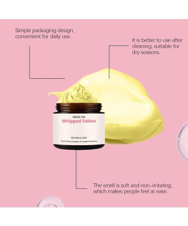  NTHFECG Whipped Tallow 2-Pack Moisturizing Skin Balms 60g - For face and body - Intense hydration - Ideal for dry and mature skin - Buy Online on GoSupps.com