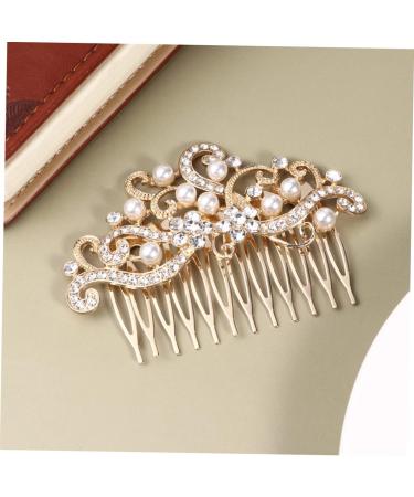 DOITOOL Bridesmaids Suction Cup Pencil Holder Veil Comb Antique Hair Comb Clips Bride Hair Comb Rhinestone Barrettes Womens Hair Ornament Wedding Crystal Beads Miss - Buy Online on GoSupps.com