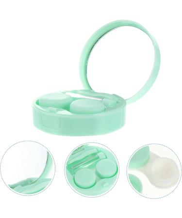 Heallily Contact Lens Travel Case Compact Storage Container for Contacts & Eye Care Green Mini Medical Bottle - Buy Online on GoSupps.com