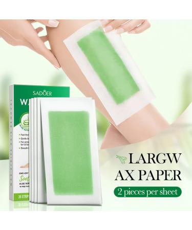 Buy AUBLINT0 Vliestring CALE WORLD Gentle Cold Wax Strips for Hair Removal | Aloe Vera | All Skin Types | Face Legs Intimate Areas - Buy Online on GoSupps.com