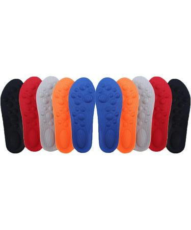Kids' Athletic Shoe Insoles - Memory Foam Arch Support Inserts (5 Pairs) | Non-Slip Comfort for Boys & Girls | Fits Big Kid Sizes 1.5-5M (20.5-23CM - Buy Online on GoSupps.com