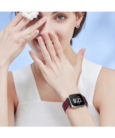 5 Pack Elastic Nylon Bands for Fitbit Versa Smart Watch - Adjustable Breathable Sport Wristband for Men and Women - Buy Online on GoSupps.com