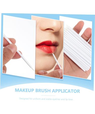 SKISUNO 100pcs Disposable Eyeliner Brush Liquid Eyeliner Cosmetic Eyeliner Wand Makeup Eye Tool Girl Make up 9x6.5cm White - Buy Online on GoSupps.com