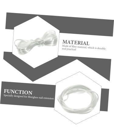 DRESSOOS 1 Fiberglass Nail Fiber Glassine Nail Art Fiber Nail Silk Glases Silk Fiber Clear Glass Manicure Extension Fiber Long False Nails Fiber Nails Nail Salon Supplies Square - Buy Online on GoSupps.com