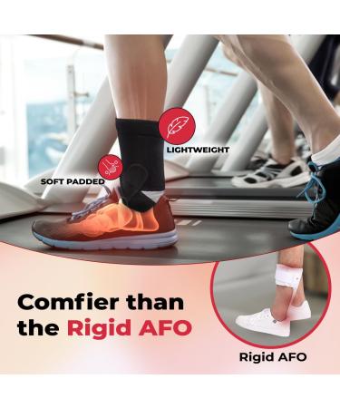 StotSports AFO Foot Drop Brace - Comfortable & Lightweight Support for Walking | Ideal for Shoes Socks or Barefoot - Ankle Support & Plantar Fasciitis Relief (RIGHT - Buy Online on GoSupps.com