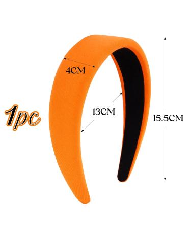 Buy BOFUNX Wide Orange Headband - Stylish Hair Accessories for Women & Girls | International Shipping - Buy Online on GoSupps.com
