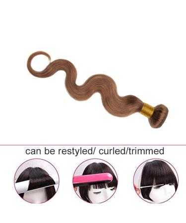 Sego Brazilian Human Hair Afro Bundles - 100% Unprocessed Body Wave Virgin Hair Extensions - 20 Light Brown Bundle - Buy Online on GoSupps.com