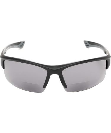 Sport & Wrap-Around Bifocal Reading Sunglasses | Matte Black & Smoke Lenses | Readers.com The Roster | +2.50 Strength | International Shipping Available - Buy Online on GoSupps.com
