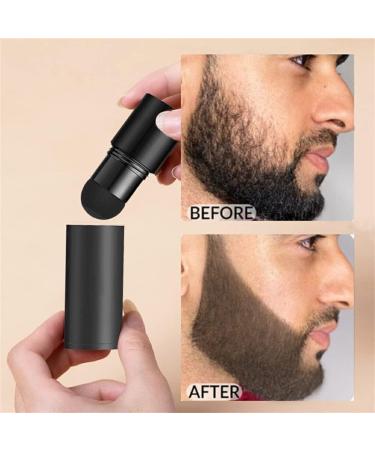 kawehiop Men Beard Filler Powder Long Lasting Hair Shape Patches Coloring Coverage Makeup Business Pen Thickening Dye Paint Dark Brown - Buy Online on GoSupps.com