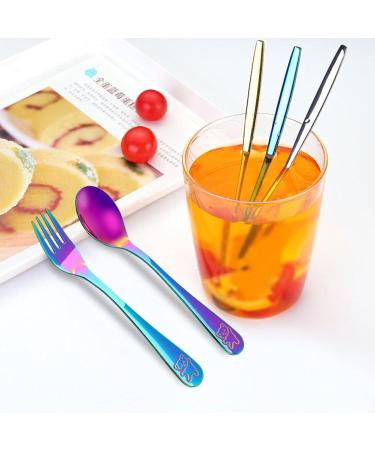 6-Part Children's Cutlery Set - Engraved Stainless Steel Forks & Spoons - Perfect Baptism Gifts | Baby & Childhood Essentials - Buy Online on GoSupps.com