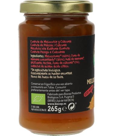  Biocop Biocop Compote Peach Turmeric Biocop 280 G 300 g - Buy Online on GoSupps.com