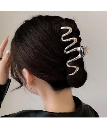 KuuGuu 4 PCS Large Gold Hair Claw Clip Set | Non-Slip Metal Hair Clips | Strong Hold Jaw Clamp | Cute Hair Accessories - Buy Online on GoSupps.com