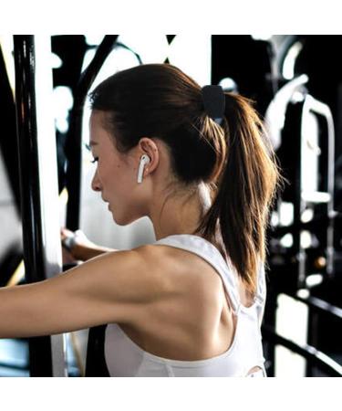 12 Pack Black Terry Cloth Hair Ties Scrunchies - Elastic Stretchy Hair Bands for Women and Girls - Buy Online on GoSupps.com