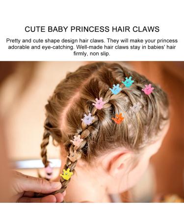 Lurrose 40pcs Mini Hair Claws & Crown Hairpins - Colorful Decorative Hair Clips for Kids | International Shipping Available - Buy Online on GoSupps.com