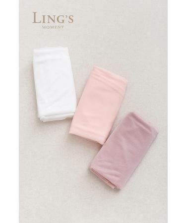 Ling's Moment 3 Panels 20Ft Wedding Arch Draping Fabric Backdrop Drapery - Dusty Rose, White, Blush | Gentle Blush Decor - Buy Online on GoSupps.com