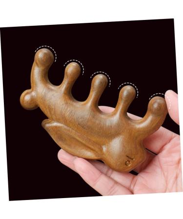 Healeved Green Sandalwood Massage Comb - Neckholder for Women | Guasha Massage Tools | Portable Wooden Ridge Headgear - Buy Online on GoSupps.com