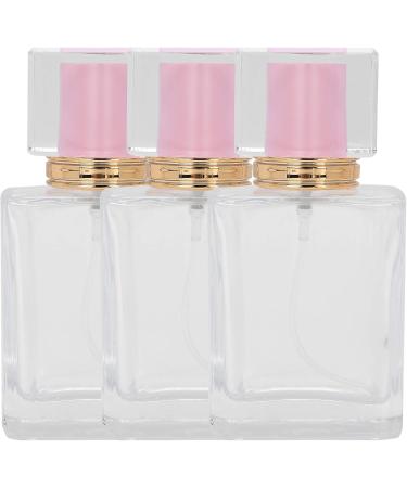 Verdant Touch Perfume Refillable Bottle Glass Perfume Bottle 50ml Refillable Spray Atomizer Container Transparent Pink Liquid Empty - Buy Online on GoSupps.com