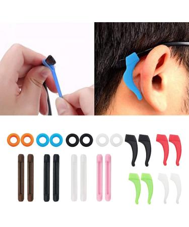 Silicone Eyeglass Temples & Ear Hooks - 12 Pairs Eyeglass Holders for Secure Fit | International Shipping Available - Buy Online on GoSupps.com