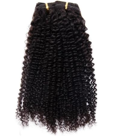 12 Inch -28 Inch Kinky Curly Clip in Hair Extensions Clip Ins Brazilian Remy Human Hair for Black Women Natural Color 8 pieces 70g/One Set (12") - Buy Online on GoSupps.com