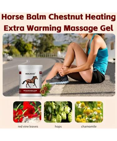 Extra Strength Horse Balm with Horse Chestnuts & Chamomile - Warming Massage Gel & Moisturizing Lotion (16.9oz - Buy Online on GoSupps.com