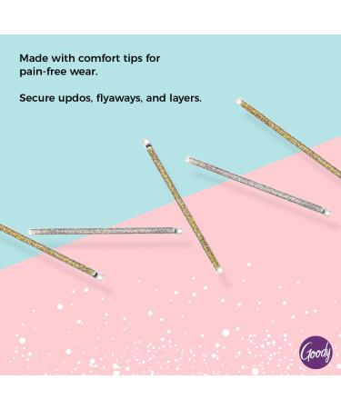 Goody Holiday Ball Enameled Bobby Pin Set - Silver & Gold - 5 Count - For All Hair Types - Stylish Hair Accessories for Men, Women, Boys & Girls - Buy Online on GoSupps.com