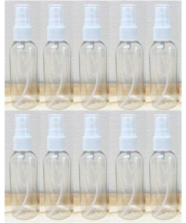 10 Clear Spray Bottles 2.7oz - Refillable PET Travel Mist Pumps - TSA Approved - Buy Online on GoSupps.com