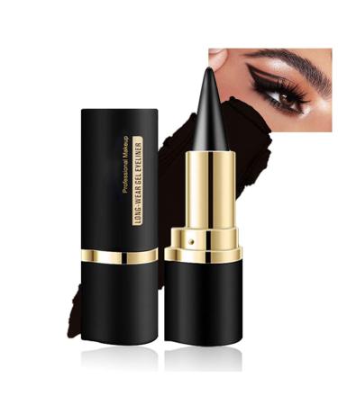 EONFAVE Eyeliner waterproof matte eyeliner stick gel black quickdrying and smudgeresistant pigmented kajal stick for the ideal eyeliner daily longlasting eye makeup black 3 g 1er Pack