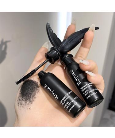 Black Feather Mascara Lengthening and Thick Long-lasting Waterproof Smudge-proof Eyelashes All Day Exquisitely Full(1pcs) - Buy Online on GoSupps.com