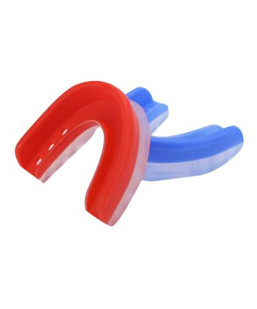 Verdant Touch EVA Mouthguard EVA Mouthguard for Outdoor Sports 2 Pack Blue and Red for Football Basketball Boxing
