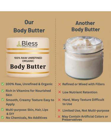 Beurre d'aloe vera brut organique 100 % pur naturel et non raffin | Hydratant pour la peau pour le visage le corps et les cheveux | 4 oz / 115 g de GM Ivoire/White Grade A | cr mes baumes lotions - Buy Online on GoSupps.com
